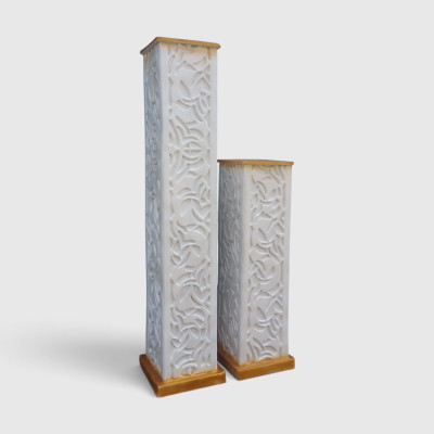 Fiber pillar set of 2