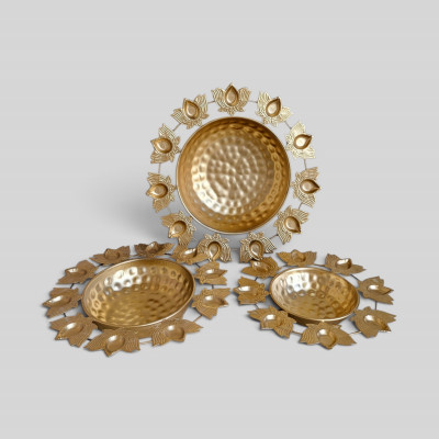 Metal urli set of 3