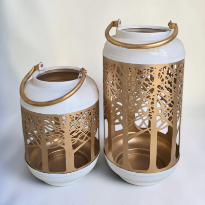 Metal vase set of 2