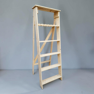 Wooden ladder stands