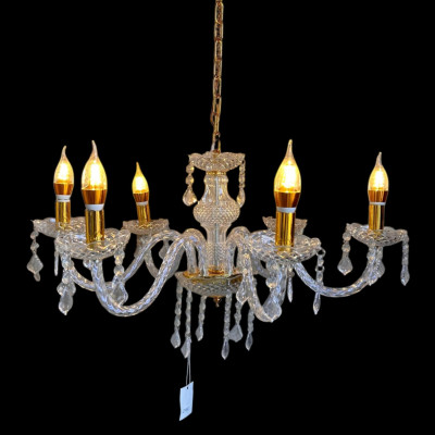Acrylic chandelier 6 arm