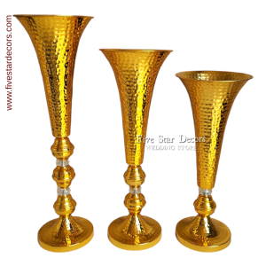 Metal Vase Set of 3