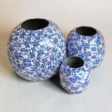 Metal Round Vase Printed