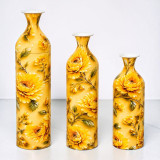 Metal Bottle Vase Printed