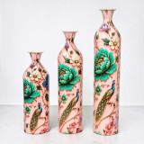 Metal Bottle Vase Printed