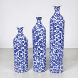Metal Bottle Vase Printed