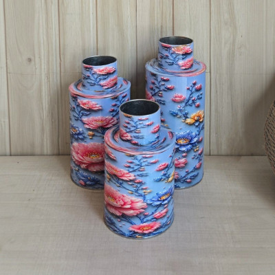 Metal Vases set of 3