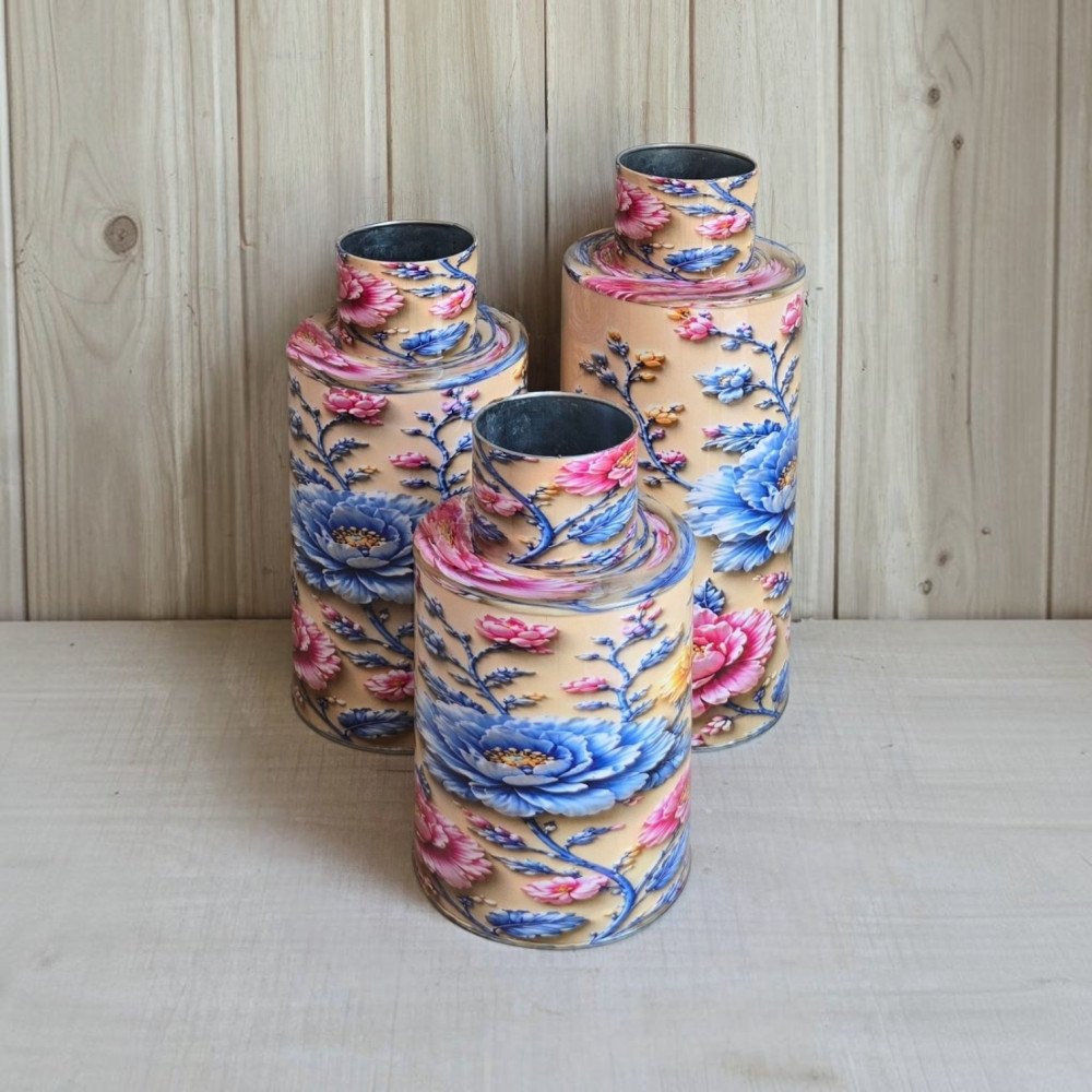 Metal Vases set of 3