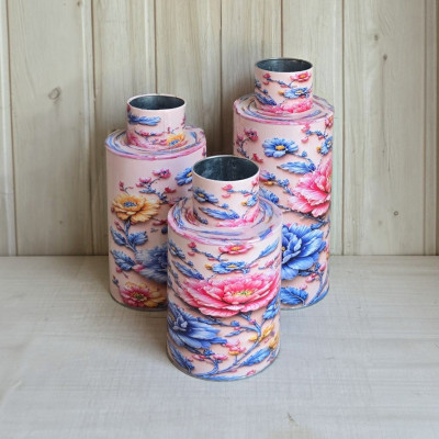 Metal Vases set of 3
