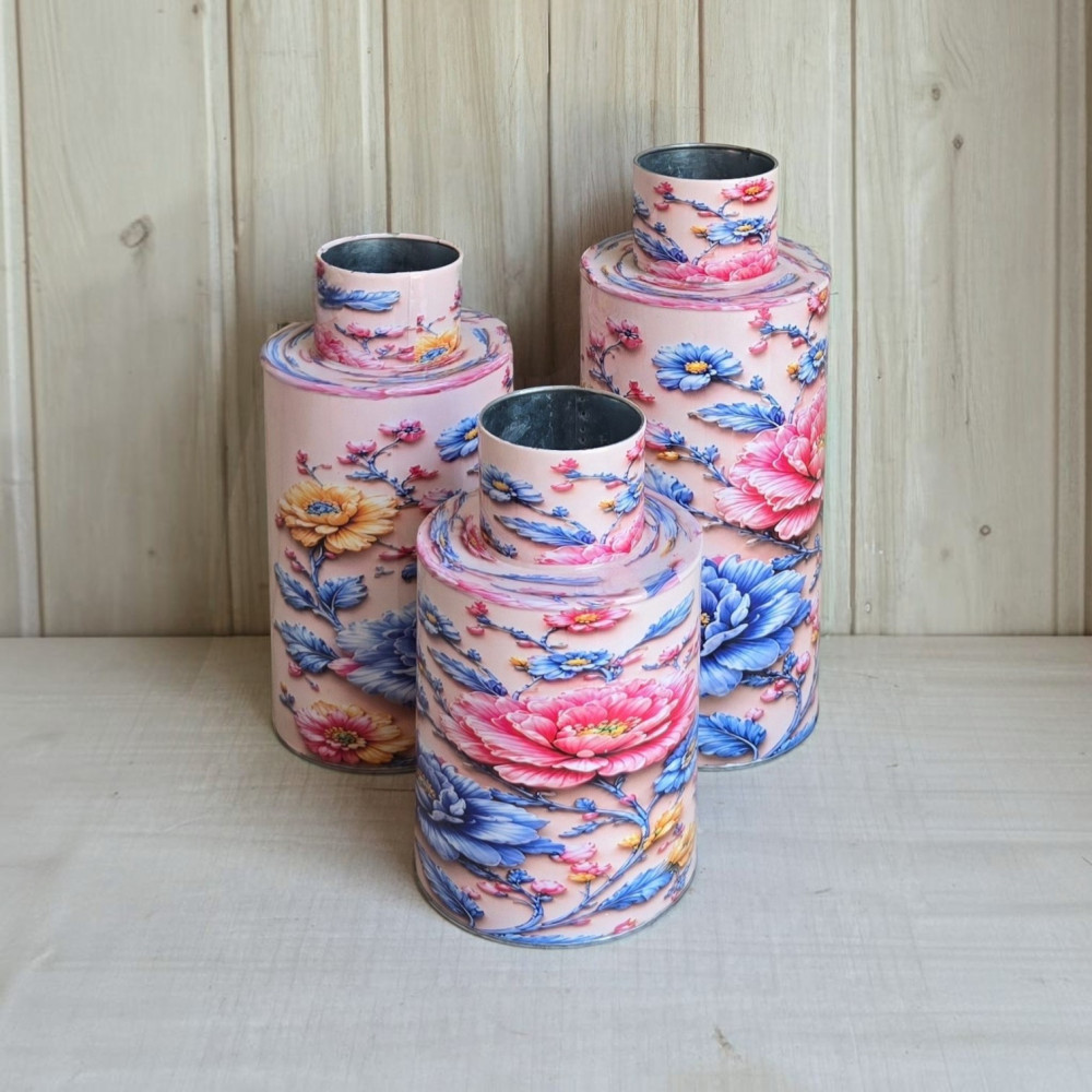 Metal Vases set of 3