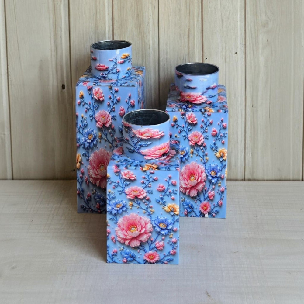 Metal Vases set of 3
