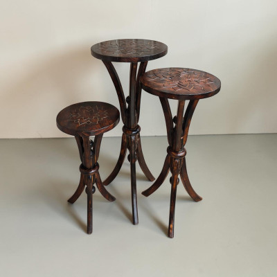 Wooden table set of 3
