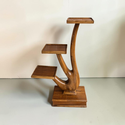 Wooden stand with 3 base