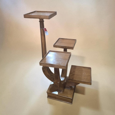 Wooden stand with 4 base