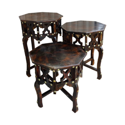 Wooden table set of 3