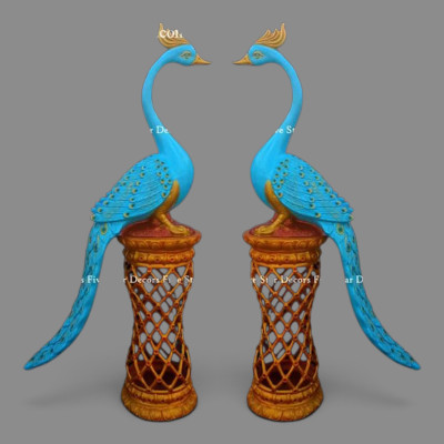 Fiber bird set of 2