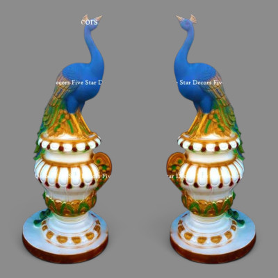 Fiber bird set of 2